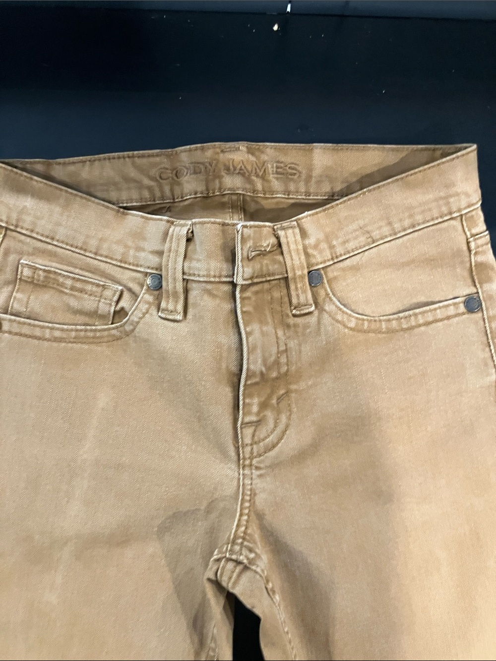 Cody James Slim Fit Jeans in Tan - Modern Five-Pocket Style